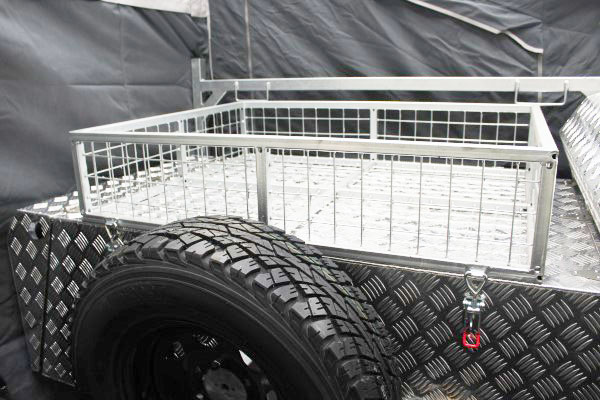 galvanized deluxe camper trailer rack