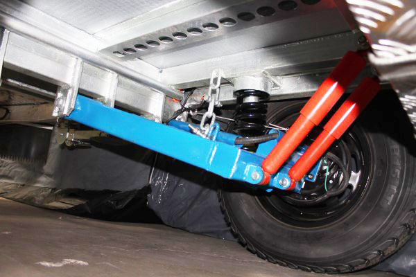 galvanized deluxe camper trailer suspension