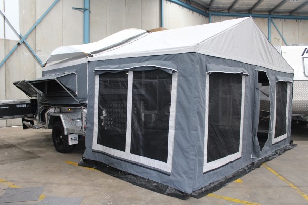 galvanized deluxe camper trailer tent