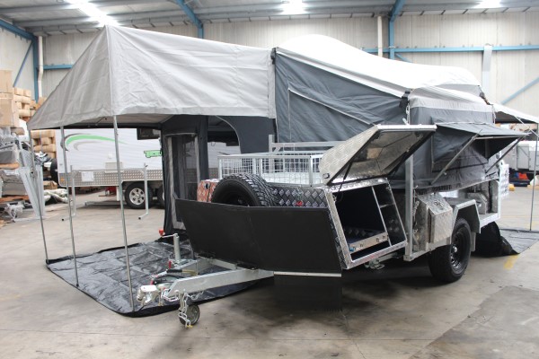 galvanized deluxe camper trailer tent 20sqm