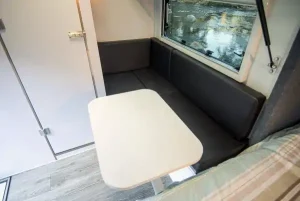 Converted dinette/lounge 1600 x 800mm lower bunk