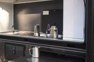 Stainless steel outdoor kitchen