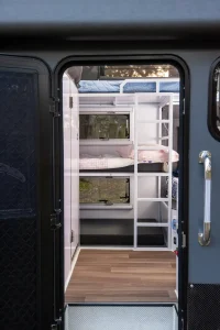 Accommodate the family in triple bunks