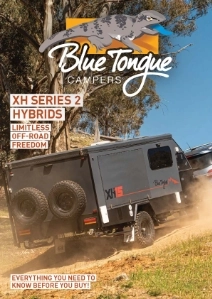 blue tongue campers brochure xh series 2 hybrid caravans