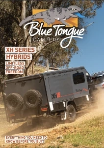 blue tongue campers brochure xh series hybrid caravans