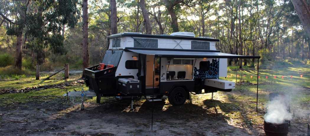 blue tongue rx16 hybrid campsite setup