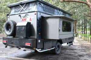 blue tongue hybrid caravan xh16l space saving bed extension