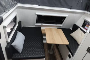 blue tongue hybrid caravan xh16l club lounge converts to double bed