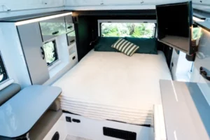 Queen bed and ample storage