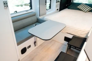 Club lounge converts into a double bed