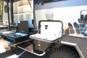 Loads of outdoor kitchen storage