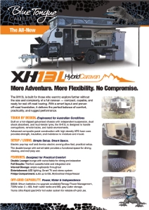 blue tongue hybrid caravan brochure xh13l
