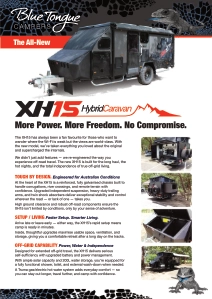 blue tongue hybrid caravan brochure XH15