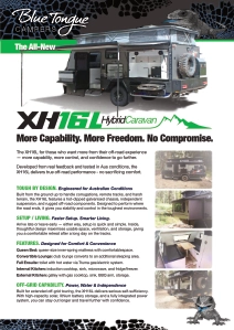 blue tongue hybrid caravan brochure XH16L